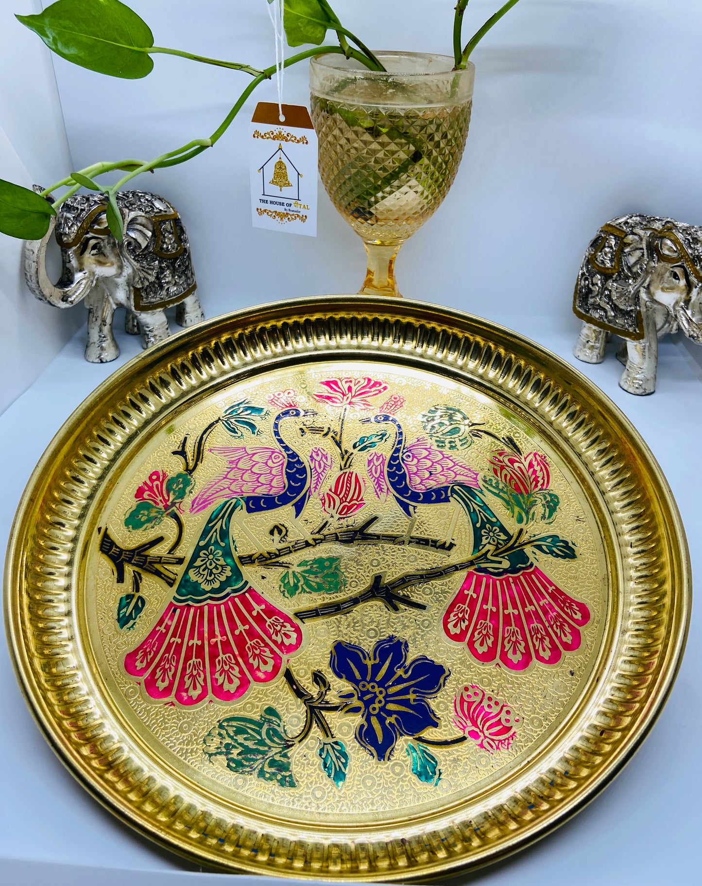Peacock Pooja Thali 8’’(185gm)