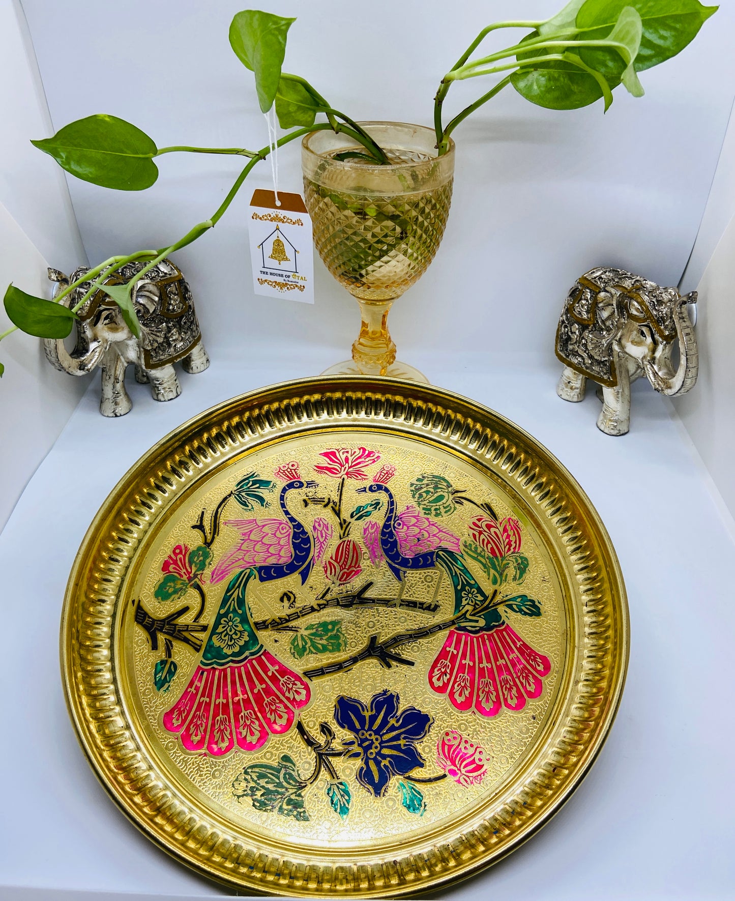 Peacock Pooja Thali 8’’(185gm)