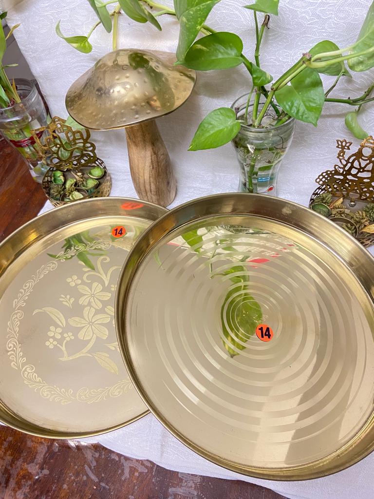 Brass Thali (Design-1)(530gm)