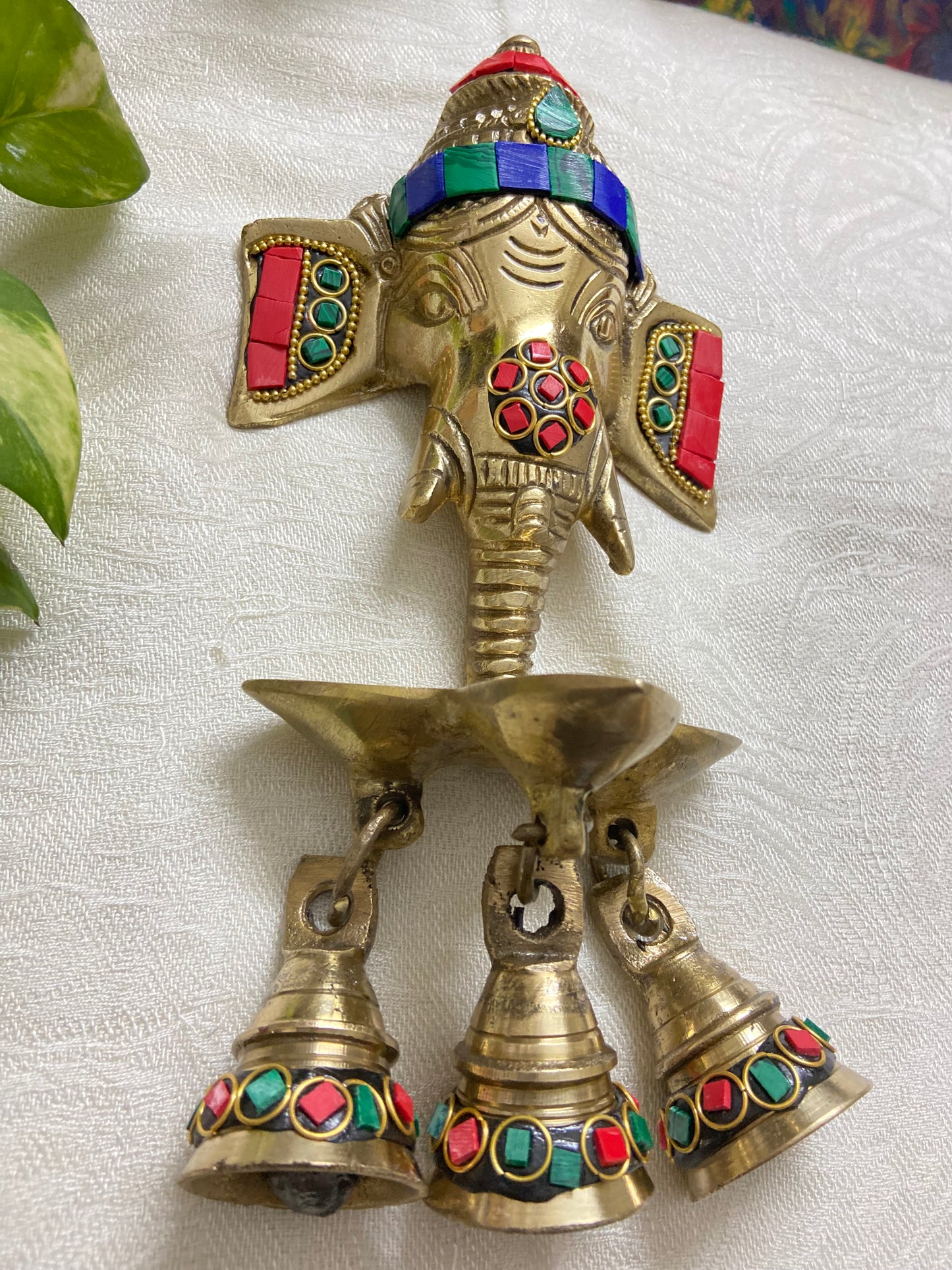 Colored Stone Ganesha (725g)